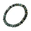 Matte African Turquoise Beaded Flex Bracelet