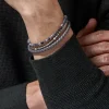Men's Gray Bracelet Stack