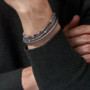 Men's Gray Bracelet Stack