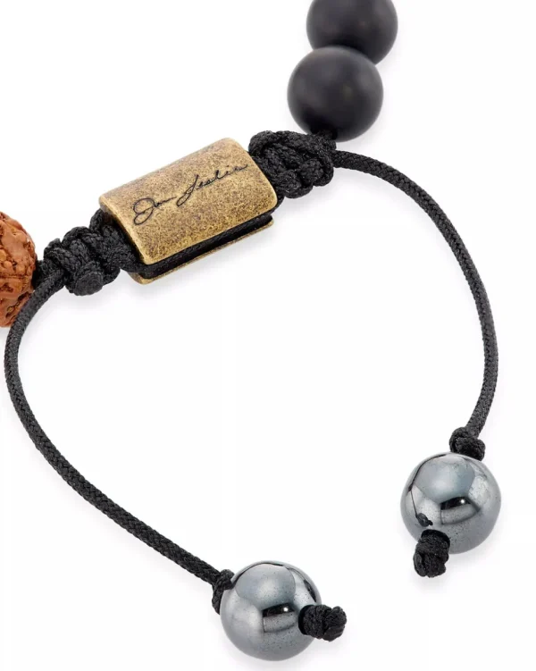 Mixed Gemstone Beaded Sterling Pull Bracelet