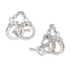 Moving Handcuff Sterling Silver Cufflinks