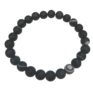 Natural Gem Beads Flex Bracelet