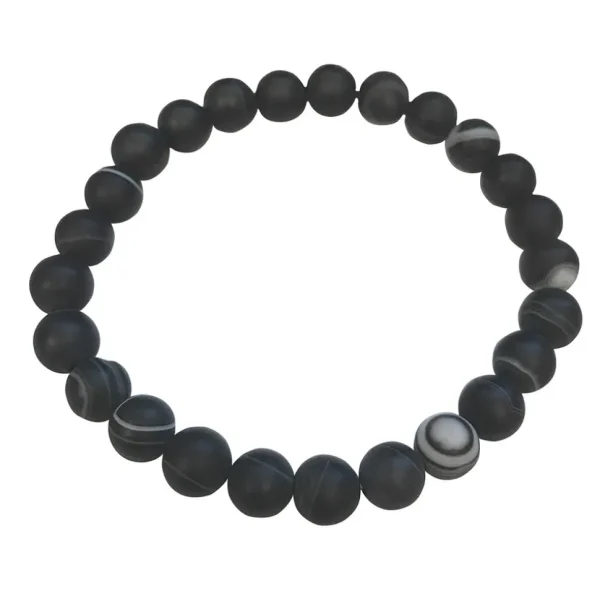 Natural Gem Beads Flex Bracelet