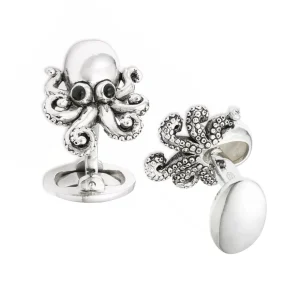Octopus Sterling Cufflinks
