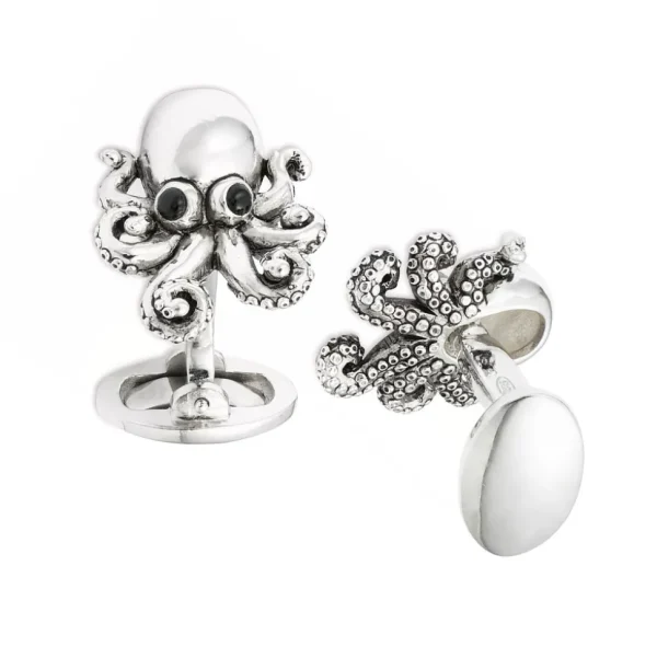 Octopus Sterling Cufflinks