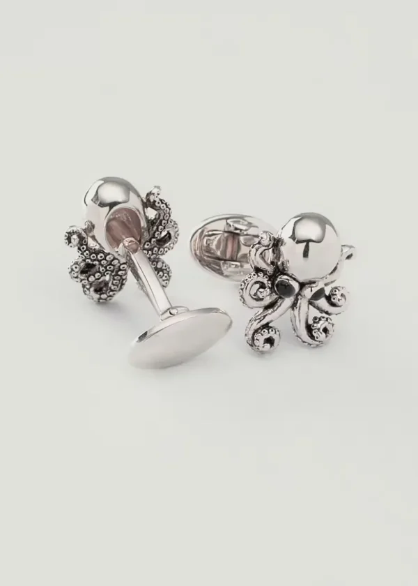 Octopus Sterling Cufflinks