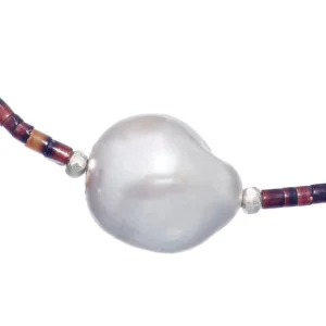 Pearl & Chocolate Shell Necklace