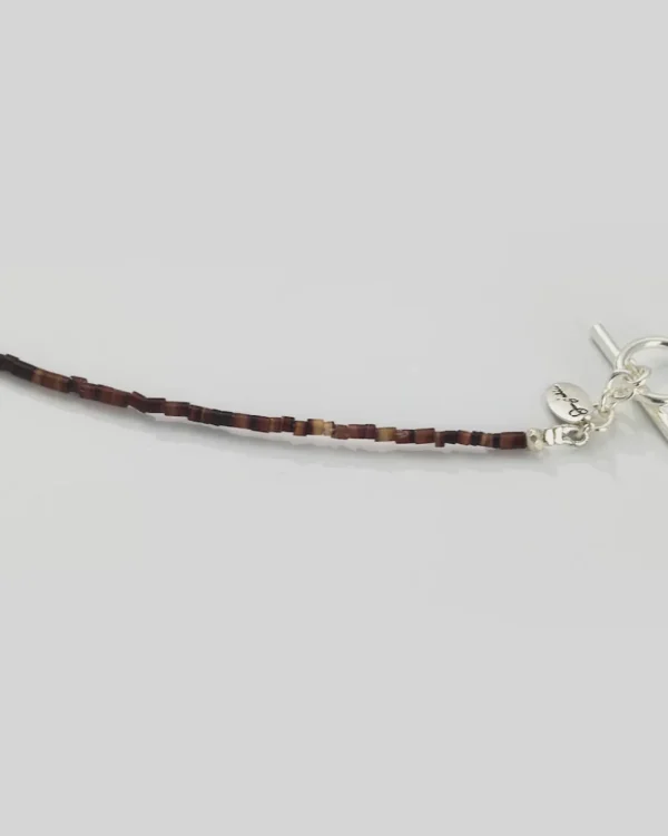 Pearl & Chocolate Shell Necklace