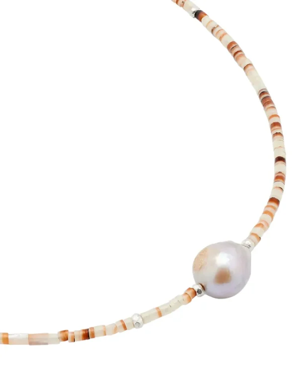 Pearl & Beaded Shells Necklace