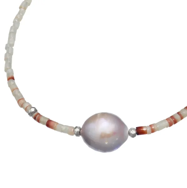 Pearl & Beaded Shells Necklace