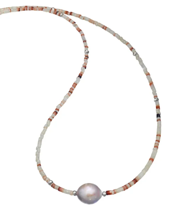 Pearl & Beaded Shells Necklace