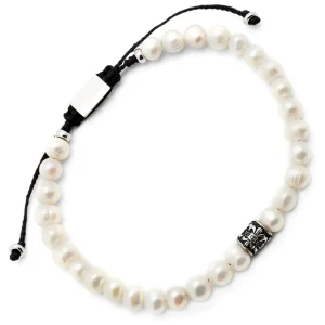 Pearl & Filigree Pull Bracelet