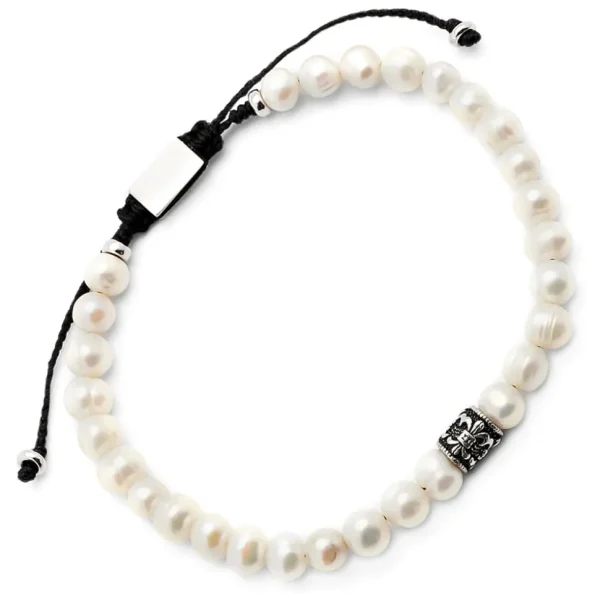 Pearl & Filigree Pull Bracelet