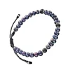 Pearl, Onyx Sterling Beaded Pull Cord Bracelet