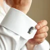 Penguin Marcasite, Mother of Pearl Sterling Cufflinks