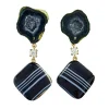 Perito Moreno 18K Gold One of a Kind Gemstone Earrings
