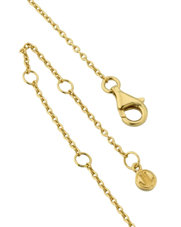 Petal Gemstone Gold Vermeil Sterling Pendant Necklace