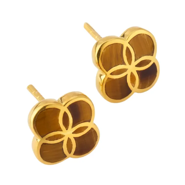 Petal Sterling Stud Earrings