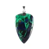 Petite Azurite Malachite Arrow Pendant & Necklace