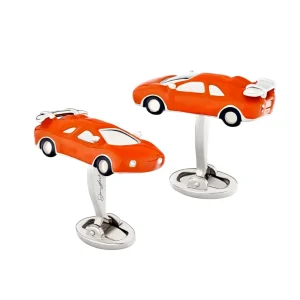 Race Car Sterling Cufflinks