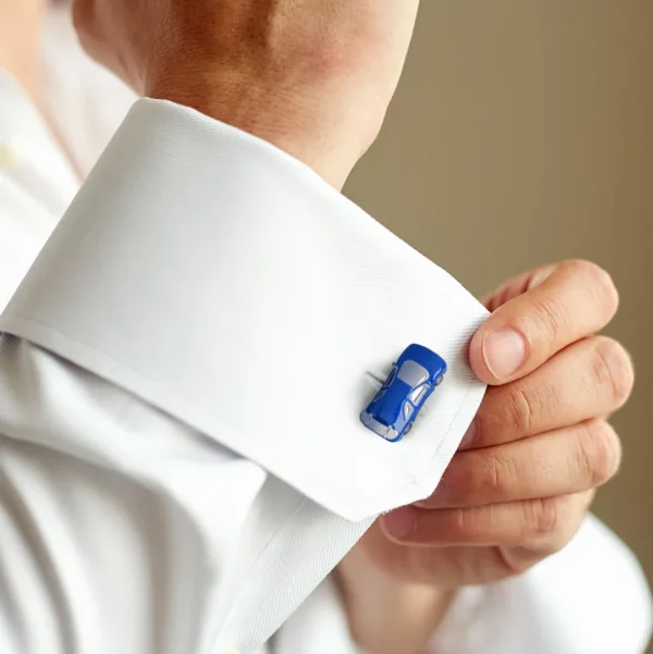 Race Car Sterling Cufflinks