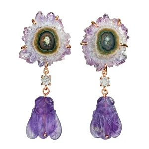 Rio Grande do Sul 18K Rose Gold One of a Kind Earrings