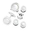 Round Mother of Pearl Sterling Cufflinks & Studs