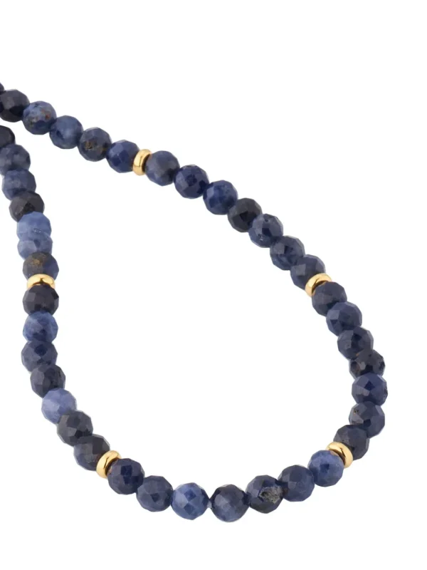 Sapphire Beaded 18K Gold Bracelet