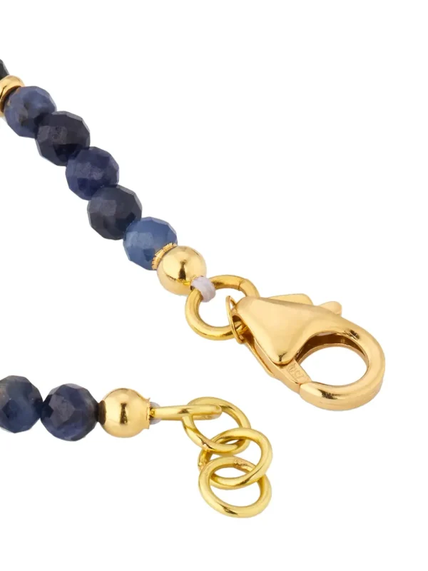 Sapphire Beaded 18K Gold Bracelet