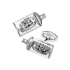 Ship in a Bottle Sterling Cufflinks