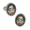 Skull Cameo Doublet Sterling Cufflinks