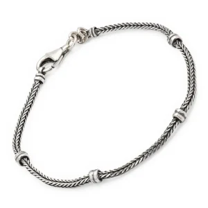 Sterling Silver Herringbone Bracelet
