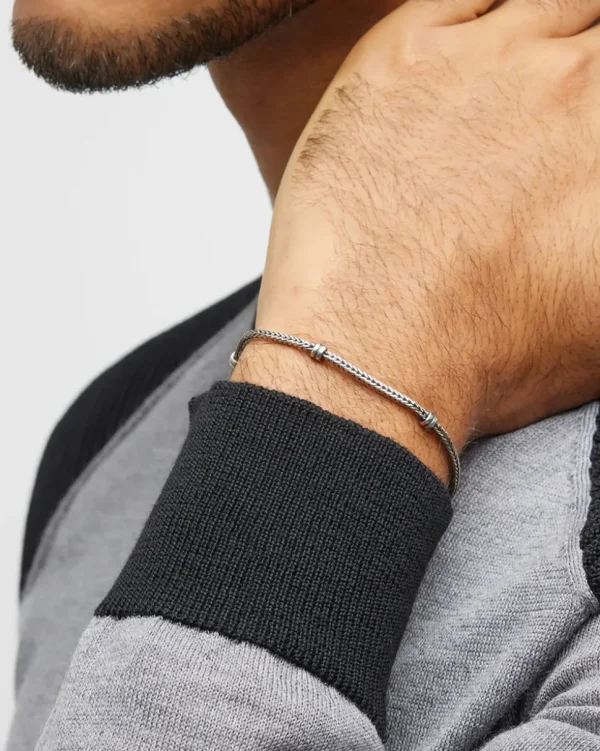 Sterling Silver Herringbone Bracelet