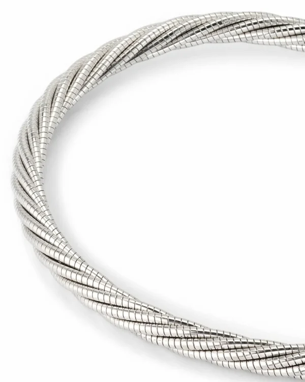 Sterling Silver Twisted Cable Adjustable Cuff