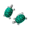 Turtle Smiling Bobble Head Sterling Cufflinks
