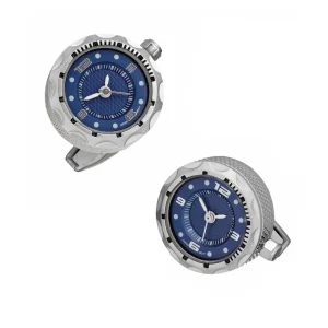 Watch Stainless Steel & Sterling Cufflinks