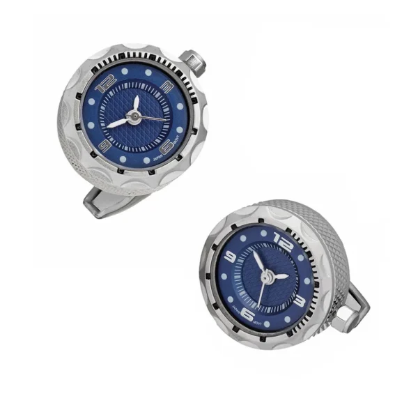 Watch Stainless Steel & Sterling Cufflinks