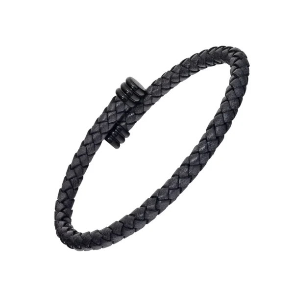 Woven Leather Bracelet Spring Fit